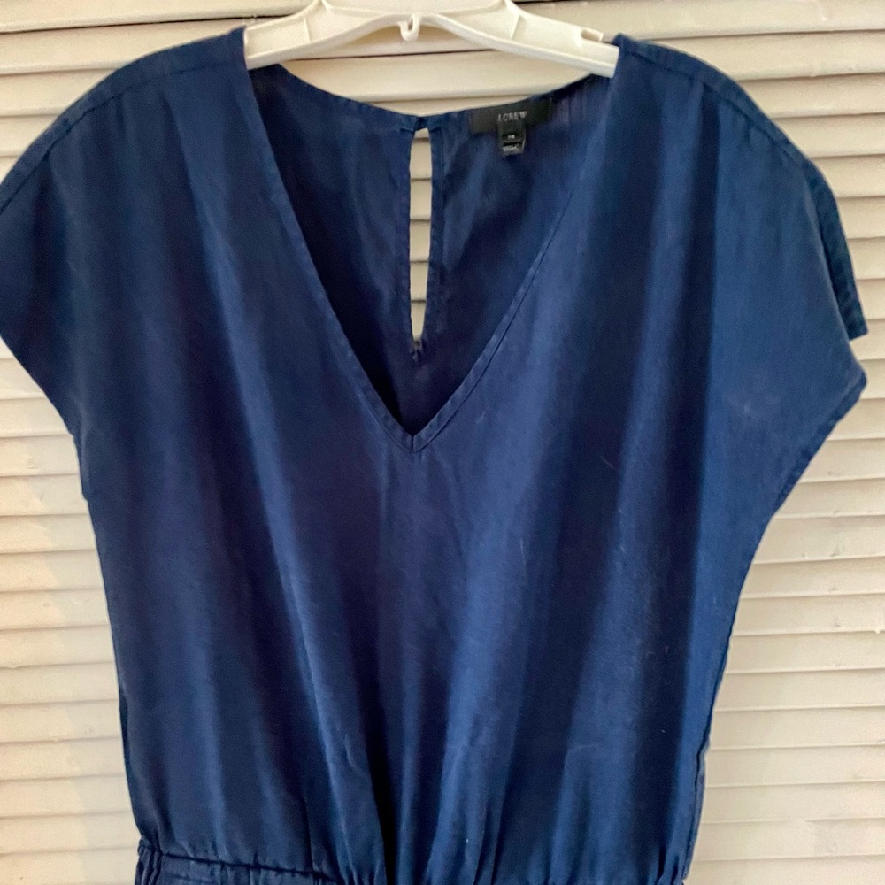 J Crew navy romper.